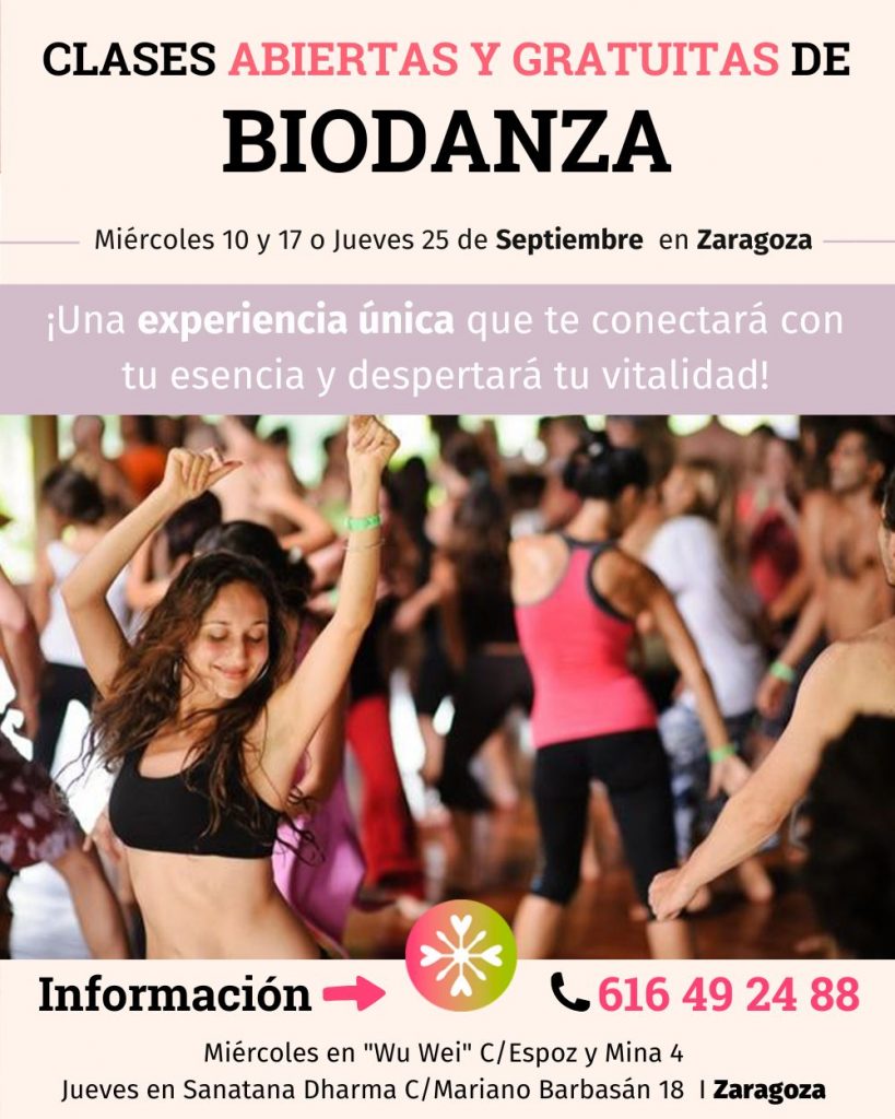 Clases gratis de Biodanza en Zaragoza